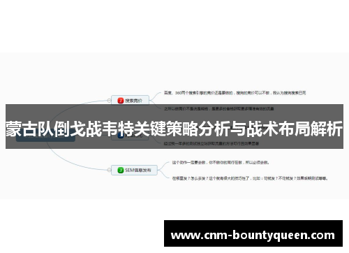 蒙古队倒戈战韦特关键策略分析与战术布局解析